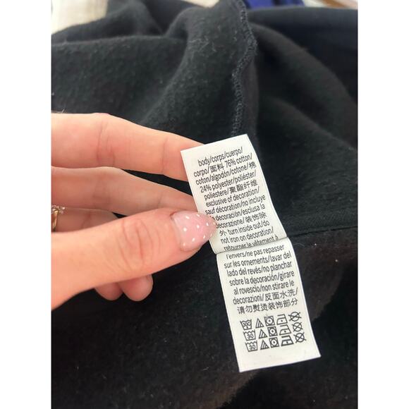 PINK Victoria's Secret Wide Leg Hooded Longsleeve Jumpsuit Black XS Athletic - Picture 6 of 8